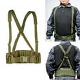 thumbnail image 2 of Outdoor Belt Mens Waist Back Belts Molle Nylon Adjustable Outdoor Sports Wide Belt (ACU,Adjustable 85-160cm), 2 of 7