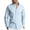 Light Blue, variant on Men's Button Down Shirts Casual Linen Long Sleeve Shirts for Men Striped Untucked Shirts Khaki XXL