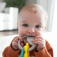 thumbnail image 2 of Dr. Brown's Learning Loop Baby Teether Ring, Fox - Multiple Shapes, Textures, 100% Silicone, BPA-Free, 3 months +, 2 of 6