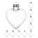 thumbnail image 5 of 10 adornos transparentes en forma de corazón para árbol de Navidad, corazones de plástico rellenables para manualidades, bolas colgantes transparentes para decoración navideña., 5 of 8