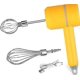 thumbnail image 1 of ZHAOCHENG Batidora de mano portátil inalámbrica eléctrica, batidora de mano ligera ajustable de 3 velocidades, recargable por USB, batidora de huevos de acero inoxidable con varillas (amarillo), 1 of 5