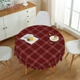 thumbnail image 4 of Lfeey Christmas Red Tablecloth, Waterproof Wipeable Rectangular Tablecloth, Dining Table Decorative Covering, 60x120 inches, 4 of 6