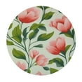 thumbnail image 2 of JEUXUS  Easter Tulip Pattern Tablecloth Round Washable Table Cloth Fabric Table Covers for Indoor Outdoor Kitchen Party Picnic Dining Holiday Decor, 2 of 7