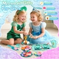thumbnail image 2 of HopeRock 42PCS Mermaid Tea Party Set for Little Girls, Pretend Play Toys for Toddlers Girls Ages 3 4 5 6 Years, Birthday Gifts for Kids Girls 3-6 Years Old., 2 of 7