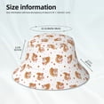 thumbnail image 4 of Daiia Squirrel Giving A Gift Pattern Bucket Hat - Trendy Cotton Sun Hat for Beach, Golf, Fishing - Fun Outdoor Vacation Boonie for Men and Women, 4 of 9