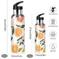thumbnail image 2 of Yayeee 20oz Insulated Water Bottle Double Wall Stainless Steel with Flip Straw Lid, Orange Slices, 2 of 7