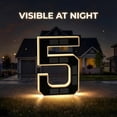 thumbnail image 4 of Solar-powered Digital Doorplate Waterproof LED Address Number Sign, 4 of 5