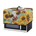 thumbnail image 2 of FOR U DESIGNS Cow Sunflower Pattern Microwave Oven Dust Cover Portable Microwave Oven Folding Covers Stain Resistant Small Appliance Covers (20.9" W x 15.7" D x 12.4" H)-L, 2 of 8