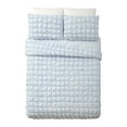 thumbnail image 3 of Urban Playground Kids and Teens Dreamy Clouds Marshmallow Blue 3-Piece Solid Quilt Set, Full/Queen, 3 of 6