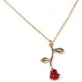 thumbnail image 1 of Gold Rose Pendant Necklace for Women - Aesthetic, Preppy Jewelry for Teenage Girls and Women - Thin Gold Necklace for Women - Gold Necklace, 1 of 5