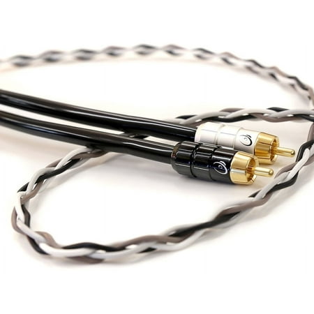 KnuKonceptz Krux Kable 5M Interlaced 3D Copper Twisted Pair RCA Cable