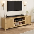 thumbnail image 3 of 70" Fluted TV Stand for TVs up to 80 Entertainment Center with Storage Modern TV Console for Living Room and Bedroom, 3 of 7