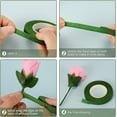 thumbnail image 4 of 4 Rollos de Cinta Floral YONGSHENG Verde Oscuro para Envolver Tallos de Ramo y Decoraciones, 4 of 4