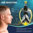 thumbnail image 5 of Phantom Aquatics Voda Full Face Snorkel Mask with Dry Top 180 Degree Pano Mask, 5 of 10