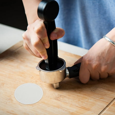 Raindrops Reusable Espresso Machine Filter Replacement Stainless Steel Coffee Filter Screen Espresso Filter Mesh Puck Screen Coffee Machine Parts 58.5 mm