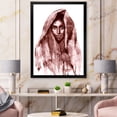thumbnail image 3 of Designart 'Black and White Portrait of Young Indian Woman II' Modern Framed Art Print, 3 of 4