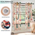 thumbnail image 3 of Yayeee Window Curtains Light Filtering 63"x42" Grommet Panel Pair Home Living Room Decor, Beige Christmas Snowman, 3 of 7