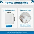 thumbnail image 2 of Soft Textiles White Salon Towels, 16 x 27 Inch Soft Cotton Hand Towels for Hair Stylists, Barbers & Spas - Quick Dry, Durable Towel for Facial, Pedicure, Manicure & Massage Use - Pack of 12, 2 of 15