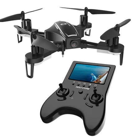 Holy Stone HS230D RC Racing FPV Drone with 120° FOV 720P HD Camera Live Video High Speed Wind Resistance Quadcopter with Altitude Hold Function 5.8G LCD Screen Real Time Transmitter Bonus
