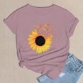 thumbnail image 5 of WZXFASHION T-shirt à Manches Courtes Décontracté Imprimé Col Rond Printemps pour Femmes Articles en Liquidation T-shirt à Manches Courtes pour Femmes, 5 of 5
