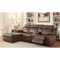 thumbnail image 1 of Topline Home Furnishings Brown Sectional Couch, 1 of 1