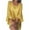 Yellow, variant on Luxalzxs 3/4 Sleeve Cover Up Dress for Women Solid Color Round Neck Ruffle Sleeve Beach Dress Bathing Suit Cover Up Swimsuit Coverup