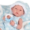 thumbnail image 2 of JC Toys La Newborn All-Vinyl-Anatomically Correct Real Boy 15 Baby Doll in Blue and Deluxe Accessories, Designed by Berenguer., Blue - Dots, Model:18064, 2 of 5