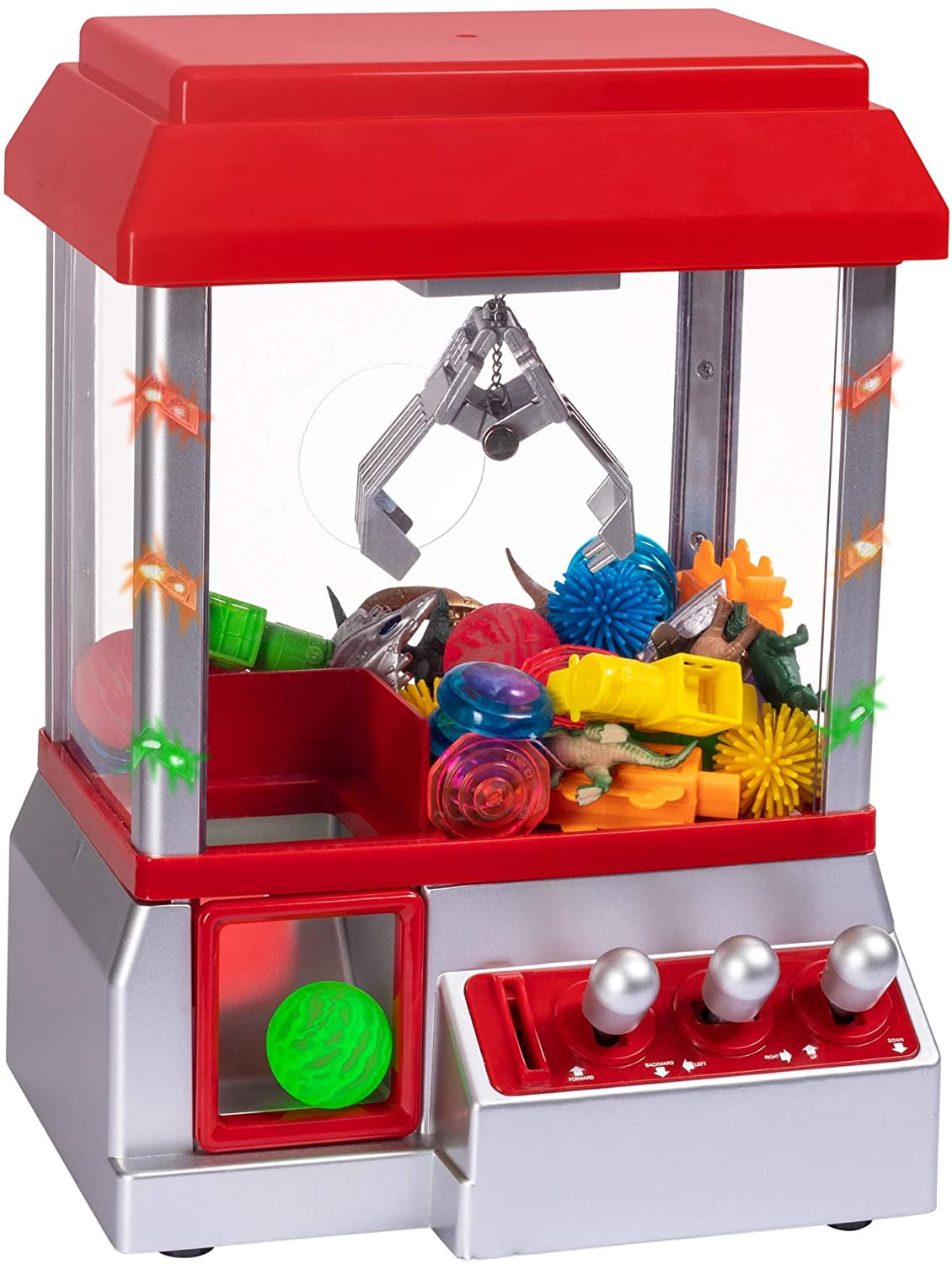 Claw Toy Grabber Mini Arcade Machine With Lights Sounds Candy Claw 