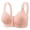 Pink, variant on Bras for Older Women Front Closure Wide Strap Racerback Push Up Anti Sagging Wireless Bralettes Everyday Bra
