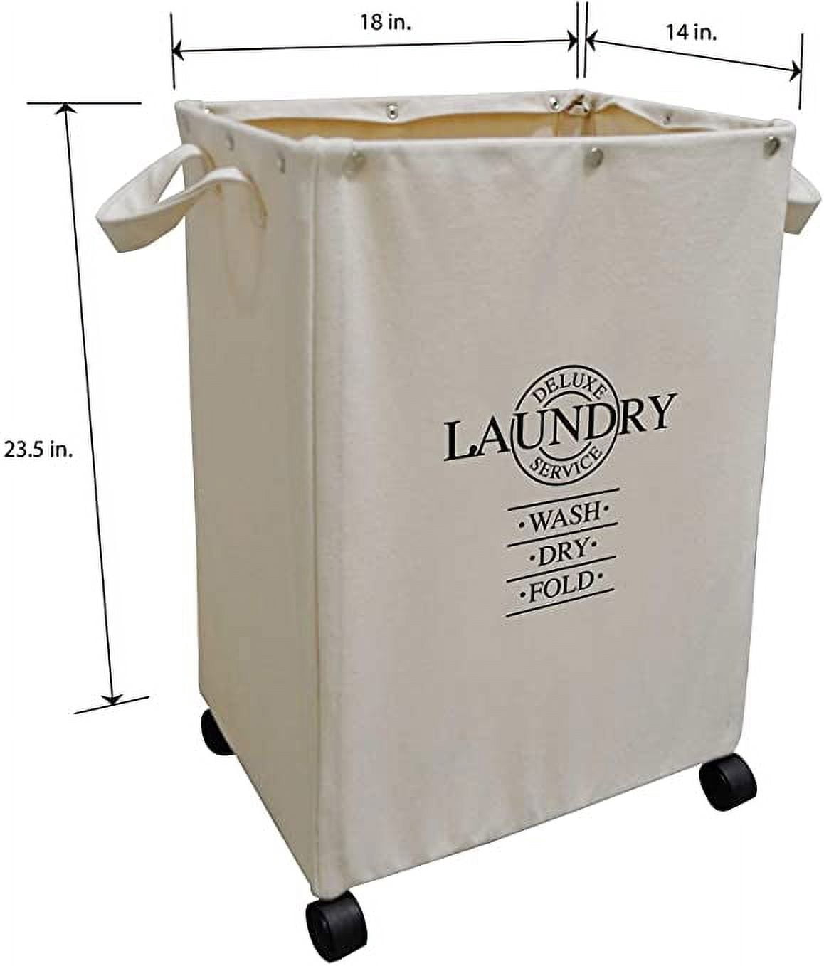 Design Styles Lightweight Laundry Hamper, Beige, Set of 2