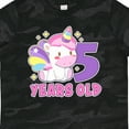 thumbnail image 4 of Inktastic 5 Years Old with Cute Unicorn Birthday Girls Toddler T-Shirt, 4 of 5