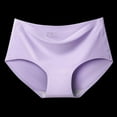 thumbnail image 4 of Women Seamless Underwear Mid Waist Panties Ice Silk Lingerie Breathable Comfortable Briefs Skin-Friendly Underpant, 4 of 6