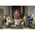 thumbnail image 2 of Poussin, Nicolas 32x23 White Modern Wood Framed Museum Art Print Titled - Judgement of Solomon, 2 of 4