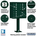 thumbnail image 4 of Salsbury Industries 3312GRN-U Cluster Box Unit - 12 A Size Doors - Type II - Green - USPS Access, 4 of 4
