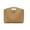 Khaki, variant on Modern Laptop Briefcases Organizer Roomy Business Document Holder PU Storage Bag for Daily Office Use
