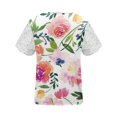 thumbnail image 5 of Aloohaidyvio Tops,Womens Summer Regular Short Sleeves V Neck Button Top, 5 of 5