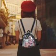 thumbnail image 1 of Mochilas transparentes Herrnalise para la escuela, mini mochila transparente de 18 x 22 cm para niños, impermeable, transparente, para la universidad, el trabajo y viajes, color negro, 1 of 8