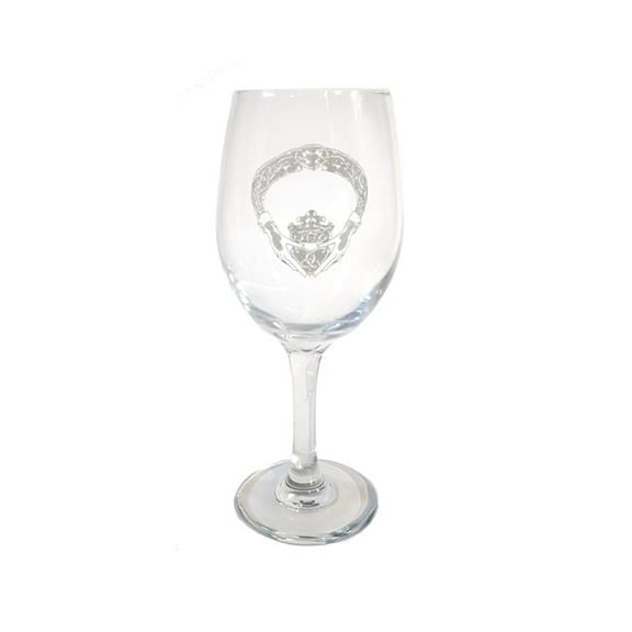 Lyoncraft WICG01 18 oz Irish Claddagh Engraved Wine Glass