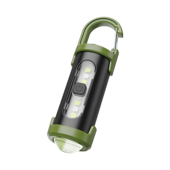 LED Camping Light Mini Portable Keychain Flashlight USB Rechargeable 6 Modes Light For Walking Emergency Searching Hiking flashlights chain light small flashlights key small flash mini chain f