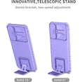thumbnail image 6 of Bracket Phone Case for Samsung Galaxy A25 5G with Kickstand & Slide Camera Lens Cover, Dual Layer Rugged Shockproof Protection Cover Case for Samsung Galaxy A25 5G LT-Purple, 6 of 18