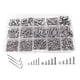 thumbnail image 1 of Riwesomey Tornillos M3 de 500 piezas, pernos de reparación de acero inoxidable multiusos, tuercas con caja de almacenamiento, accesorio de cabeza Herramientas y ferretería Riwesomey  TO009869-00, 1 of 6