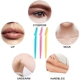 thumbnail image 4 of 12 Piece Face Razors for Women, Dermaplaning Blades for Face, Eyebrows, Legs, Arms etc - Removes Unwanted Peach Fuzz & Facial Hair, 4 of 7