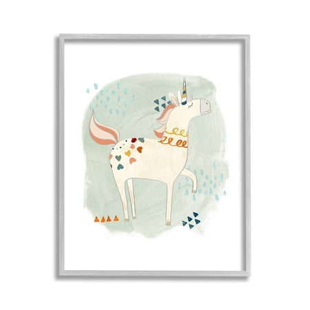 Stupell Industries Soft Patterned Unicorn Animals & Insects Painting Gray Framed Art Print Wall Art 11 x 14 Stupell Industries Soft Patterned Unicorn Animals & Insects Painting Gray Framed Art Print Wall Art 11 x 14