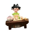 thumbnail image 5 of deevoka Girl Resin Statue Figurine with Light Desktop Cabinet Folk Ethnic Decoration Green, 5 of 9