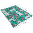 thumbnail image 4 of Great Pyrenees Dog and Flower Blanket,Comfortable Soft Flannel Throw Blanket,All Season,Warm Lightweight Blankets for Sofa Bed Couch Living Room Chair,60"x80"(150x200cm), 4 of 4