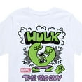 thumbnail image 3 of Marvel Hulk - The Big Guy - Toddler And Youth Short Sleeve Graphic T-Shirt, 3 of 5