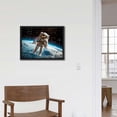 thumbnail image 4 of Nawypu Outer Space Wall Art Posters - Framed Astronaut on Earth Paintings for Modern Decoration  Universe Themed Real Spaceman Pictures Prints Artwork Decor for Living Room Dormitory Teens Bedroom Bar, 4 of 4