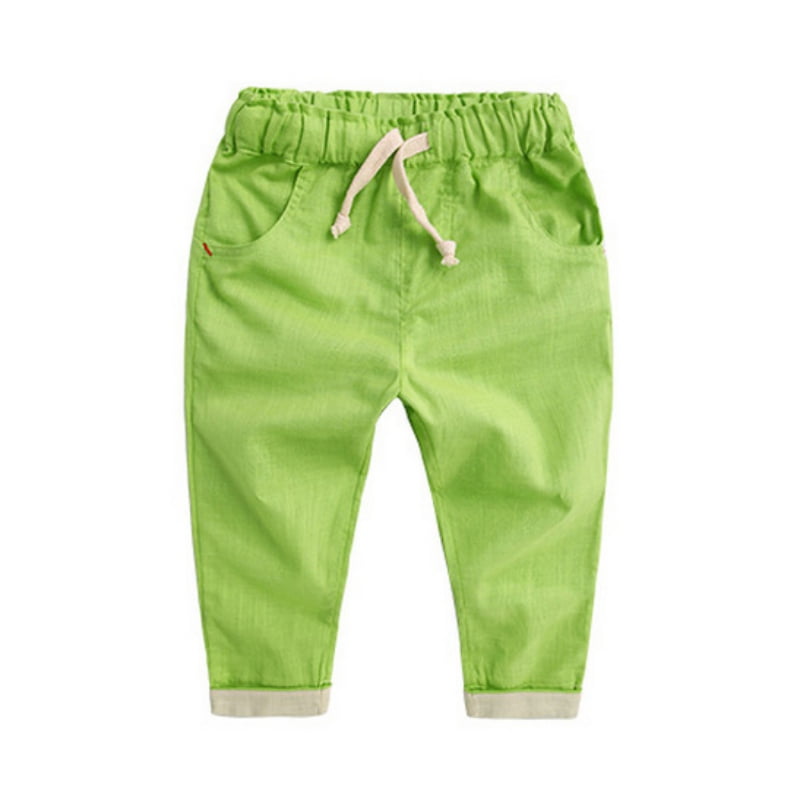 Kids Linen Harenm Pants Summer Fashion Baby Girl Boys Clothings