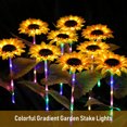 thumbnail image 2 of 2 luces LED de girasol alimentadas por energía solar gradiente de color luz decorativa blanca cálida Tomshoo traje, 2 of 7