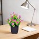 thumbnail image 5 of Decoración artificial de plantas verdes en maceta: pequeño adorno de bonsái de plástico para escritorio, estantería u oficina, vegetación artificial que no requiere mantenimiento con maceta negra., 5 of 6